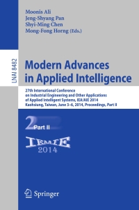 Cover image: Modern Advances in Applied Intelligence 9783319074665