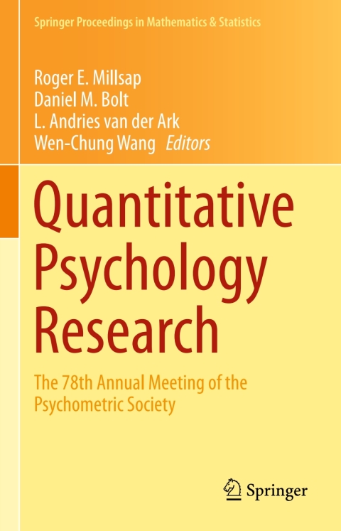Quantitative Psychology Research: The 78th Annual Meeting of the Psychometric Society - FULL INSTANT DOWNLOAD | PDF DOCX EPUB