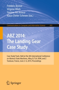 Cover image: ABZ 2014: The Landing Gear Case Study 9783319075112