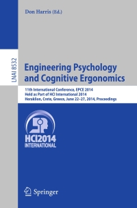 Titelbild: Engineering Psychology and Cognitive Ergonomics 9783319075143