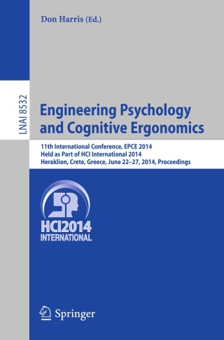 Omslagafbeelding: Engineering Psychology and Cognitive Ergonomics 9783319075143