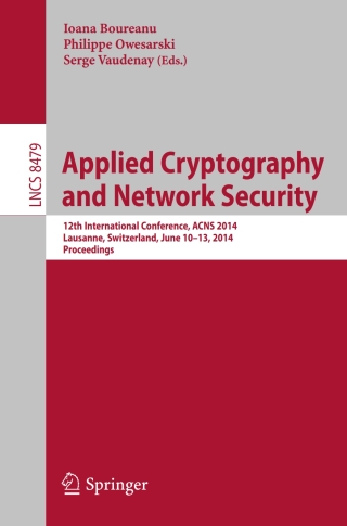 Cover image: Applied Cryptography and Network Security 9783319075358