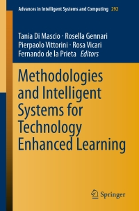 Imagen de portada: Methodologies and Intelligent Systems for Technology Enhanced Learning 9783319076973
