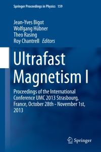 صورة الغلاف: Ultrafast Magnetism I 9783319077420