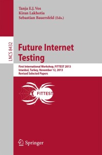 Cover image: Future Internet Testing 9783319077840