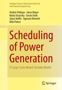Titelbild: Scheduling of Power Generation 9783319078144