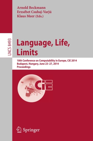 Omslagafbeelding: Language, Life, Limits 9783319080185