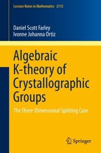 Immagine di copertina: Algebraic K-theory of Crystallographic Groups 9783319081526