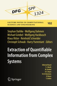 Imagen de portada: Extraction of Quantifiable Information from Complex Systems 9783319081588