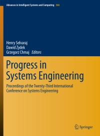 Imagen de portada: Progress in Systems Engineering 9783319084213