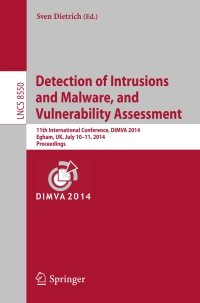 Omslagafbeelding: Detection of Intrusions and Malware, and Vulnerability Assessment 9783319085081