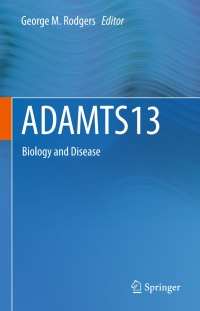 Cover image: ADAMTS13 9783319087160