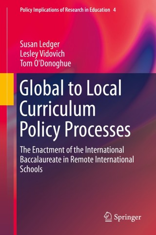 Cover image: Global to Local Curriculum Policy Processes 9783319087610
