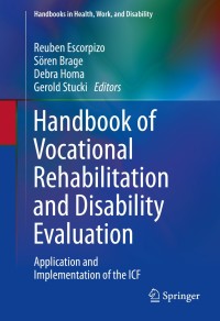 Cover image: Handbook of Vocational Rehabilitation and Disability Evaluation 9783319088242