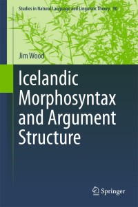 Omslagafbeelding: Icelandic Morphosyntax and Argument Structure 9783319091372