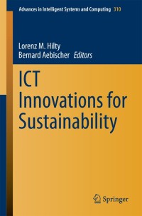 Cover image: ICT Innovations for Sustainability 9783319092270