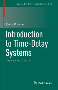 Cover image: Introduction to Time-Delay Systems 9783319093925