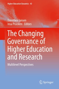 Cover image: The Changing Governance of Higher Education and Research 9783319096766