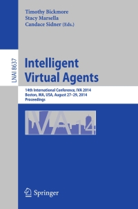 Cover image: Intelligent Virtual Agents 9783319097664