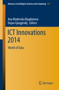 Cover image: ICT Innovations 2014 9783319098784