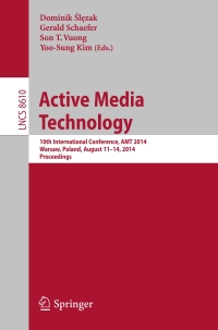 Cover image: Active Media Technology 9783319099118