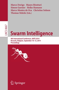 Imagen de portada: Swarm Intelligence 9783319099514