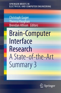 Cover image: Brain-Computer Interface Research 9783319099781