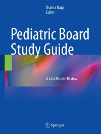 Imagen de portada: Pediatric Board Study Guide 9783319101149