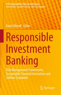 Immagine di copertina: Responsible Investment Banking 9783319103105
