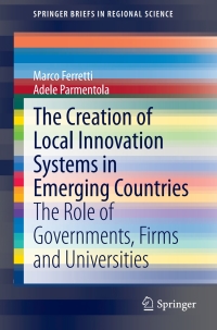 Imagen de portada: The Creation of Local Innovation Systems in Emerging Countries 9783319104393