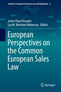 Titelbild: European Perspectives on the Common European Sales Law 9783319104966