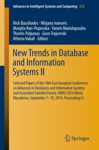 Cover image: New Trends in Database and Information Systems II 9783319105178