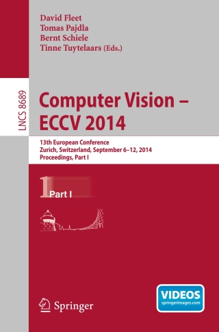 Imagen de portada: Computer Vision -- ECCV 2014 9783319105895