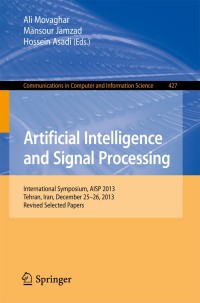 Imagen de portada: Artificial Intelligence and Signal Processing 9783319108483