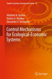 Cover image: Control Mechanisms for Ecological-Economic Systems 9783319109145