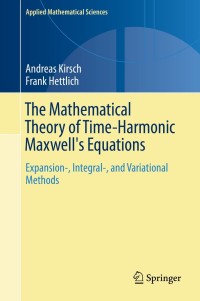 Cover image: The Mathematical Theory of Time-Harmonic Maxwell's Equations 9783319110851