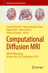 Cover image: Computational Diffusion MRI 9783319111810
