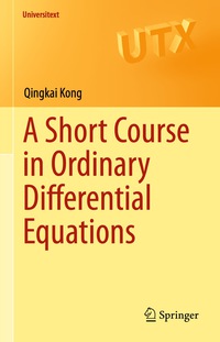 Imagen de portada: A Short Course in Ordinary Differential Equations 9783319112381