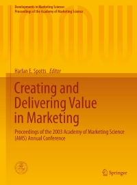 Imagen de portada: Creating and Delivering Value in Marketing 9783319118475