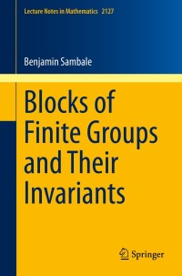 صورة الغلاف: Blocks of Finite Groups and Their Invariants 9783319120058