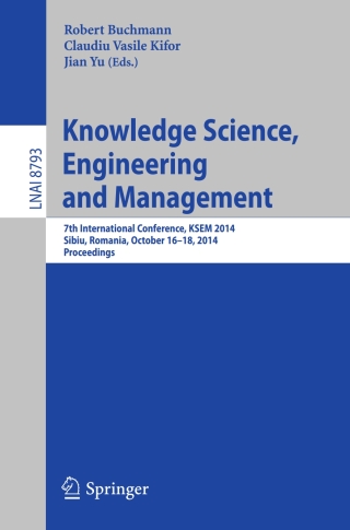 Cover image: Knowledge Science, Engineering and Management 9783319120959