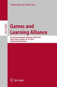 Imagen de portada: Games and Learning Alliance 9783319121567