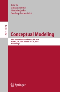 Cover image: Conceptual Modeling 9783319122052
