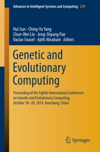 Imagen de portada: Genetic and Evolutionary Computing 9783319122854