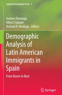 Imagen de portada: Demographic Analysis of Latin American Immigrants in Spain 9783319123608