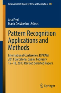 Imagen de portada: Pattern Recognition Applications and Methods 9783319126098