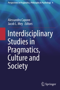 Omslagafbeelding: Interdisciplinary Studies in Pragmatics, Culture and Society 9783319126159