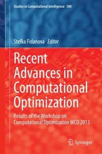 Imagen de portada: Recent Advances in Computational Optimization 9783319126302