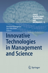 صورة الغلاف: Innovative Technologies in Management and Science 9783319126517