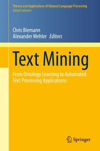 Cover image: Text Mining 9783319126548